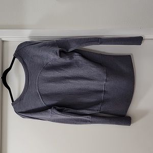 EUC - Lululemon Sattva Sweater in Heathered Arctic Grey.
